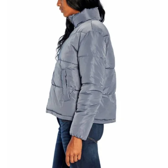 Three Dots Women’s Puffer Jacket--Blue - Picture 4 of 7